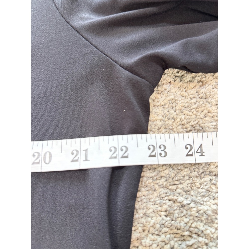 H&M Office Casual City Black Asymmetrical Cutout Neckline Long Sleeve Top XXL - Picture 5 of 7
